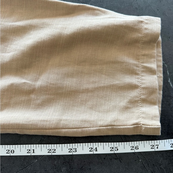 Abercrombie & Fitch Tan Short-Sleeve Jumpsuit - Picture 7 of 7